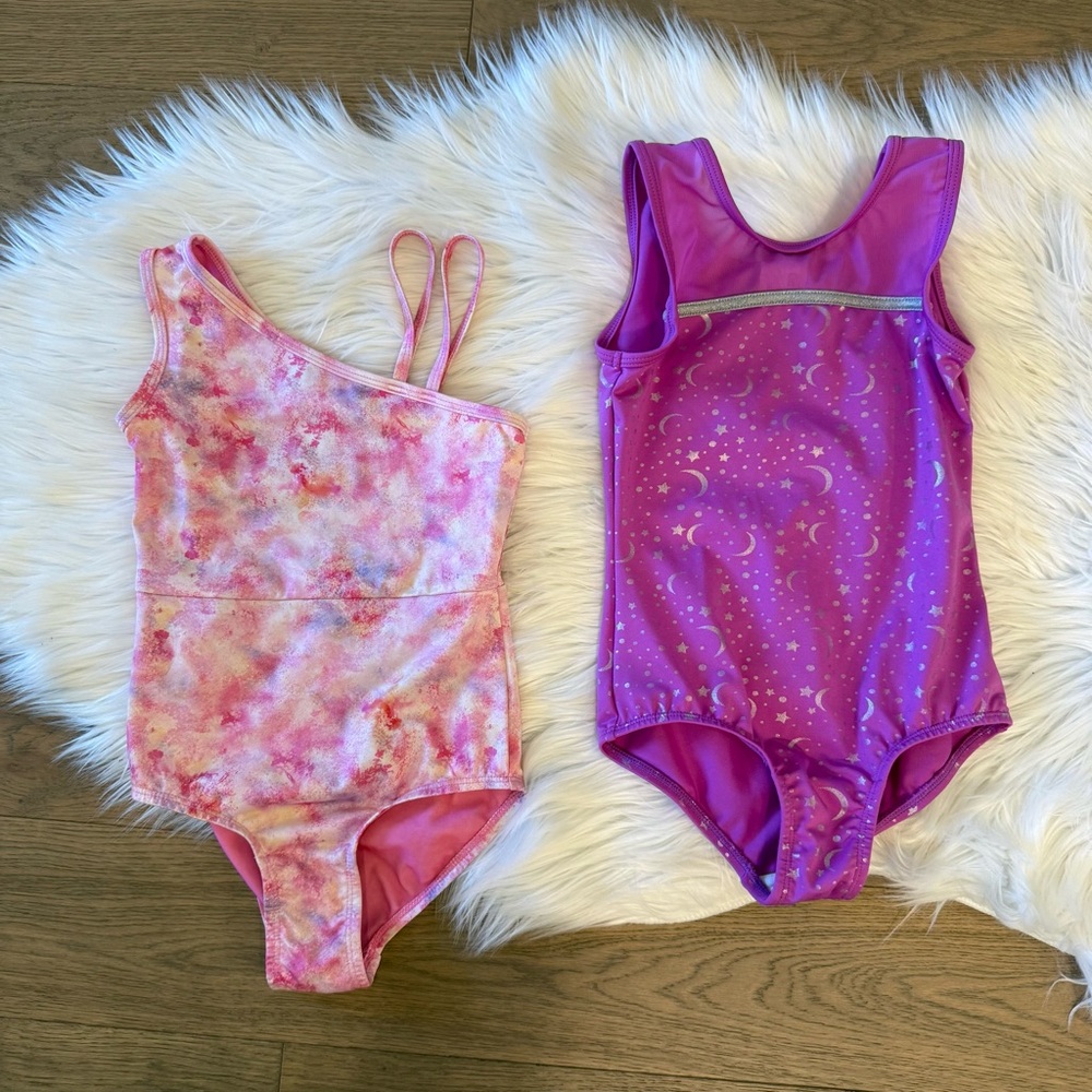 Cat & Jack Pink and Purple leotards
